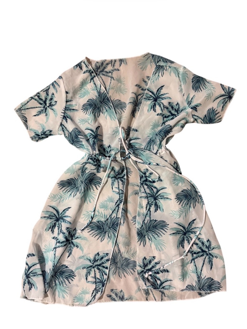 Kids Palm-Print Bathing Suit Coverup